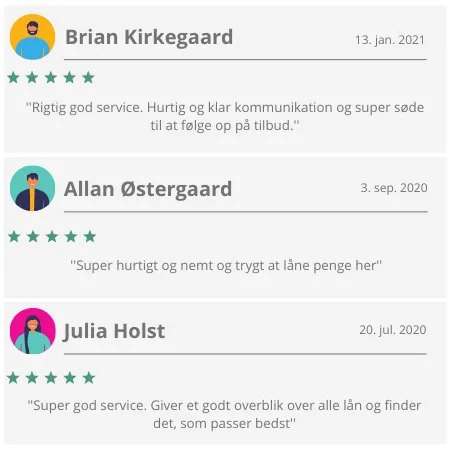 Anmeldelser af billån uden udbetaling