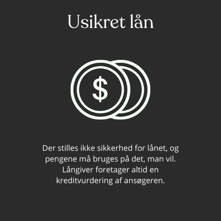 Eksempel på usikret lån